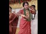 The bride was seen dancing to Sara Ali Khan's Chaka Chak from Atrangi Re. The bride was seen dancing to Sara Ali Khan's Chaka Chak from Atrangi Re. 