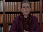 Congress interim president Sonia Gandhi addresses the voters of Raebareli(ANI) Congress interim president Sonia Gandhi addresses the voters of Raebareli(ANI)