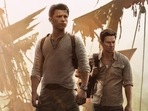 Tom Holland and Mark Wahlberg in Uncharted. Tom Holland and Mark Wahlberg in Uncharted.