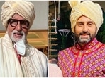 Amitabh Bachchan and Abhishek Bachchan at Anmol Ambani's wedding. Amitabh Bachchan and Abhishek Bachchan at Anmol Ambani's wedding.
