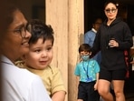 Kareena Kapoor was seen with Jehangir and Taimur on Monday and also shared a picture of them on Instagram.&nbsp;