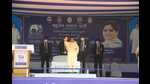 BSP chief Mayawati addressing a public meeting in Prayagraj on Monday. (HT PHOTO) BSP chief Mayawati addressing a public meeting in Prayagraj on Monday. (HT PHOTO)
