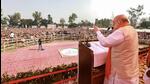 Union home minister Amit Shah during an election campaign for UP elections, in Pilibhit, on Monday. (PTI) Union home minister Amit Shah during an election campaign for UP elections, in Pilibhit, on Monday. (PTI)