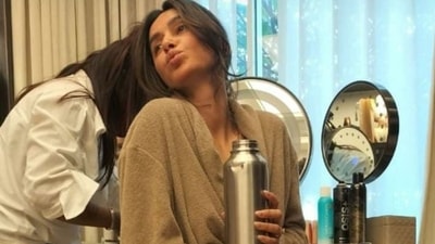 Shibani Dandekar in the picture she posted on Monday on social media. Shibani Dandekar in the picture she posted on Monday on social media.