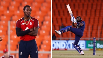 Jofra Archer and Suryakumar Yadav. (Reuters)