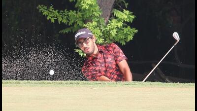 Chandigarh golfer Yuvraj Sandhu is riding high on confidence ahead of the Gujarat Open starting on Tuesday in Ahmedabad. (HT File)