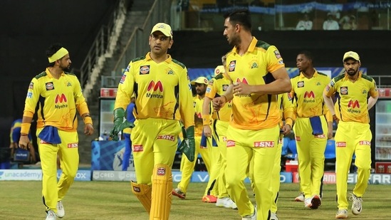 MS Dhoni leading Chennai Super Kings out last IPL.&nbsp;(CSK/IPL)