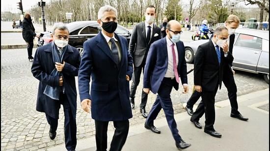 External Affairs Minister S Jaishankar travelled to France after participating in the Munich Security Conference in Germany last week. France is among India’s closest strategic partners in Europe, and the two sides are also working with third countries in areas such as critical technologies and resilient supply chains. (ANI PHOTO.)