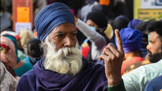 As per the data, Abohar and Ferozepur City were the only segments in the semi-arid region which saw rise in polling by 3.71% and 1.25%, respectively, in comparison with the state elections held five years ago. (HT Photo)