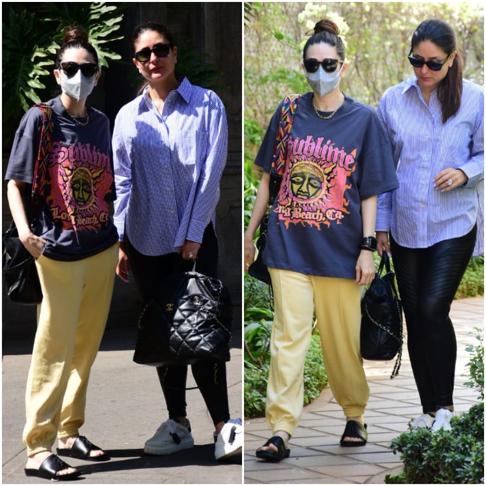 Kareena Kapoor and Karisma Kapoor visited Randhir Kapoor at his residence,