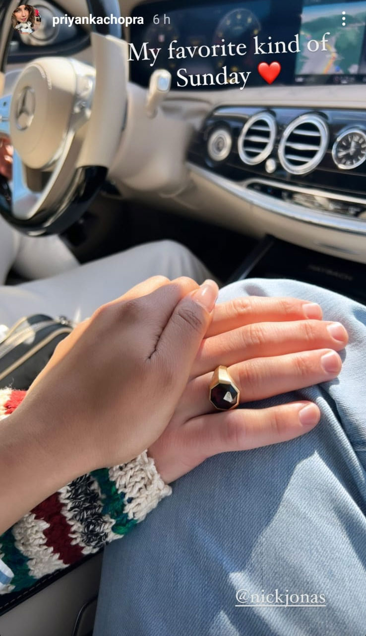 Priyanka Chopra shared a photo on Instagram Stories. Priyanka Chopra shared a photo on Instagram Stories. 