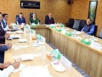A file photo of delimitation commission meeting in New Delhi(ANI Photo) A file photo of delimitation commission meeting in New Delhi(ANI Photo)