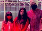 Aaradhya Bachchan with parents Aishwarya Rai and Abhishek Bachchan. Aaradhya Bachchan with parents Aishwarya Rai and Abhishek Bachchan.