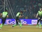 Haris Rauf dismissed Mohammad Haris off the fifth ball of the second over of the Zalmi innings. Haris Rauf dismissed Mohammad Haris off the fifth ball of the second over of the Zalmi innings. 