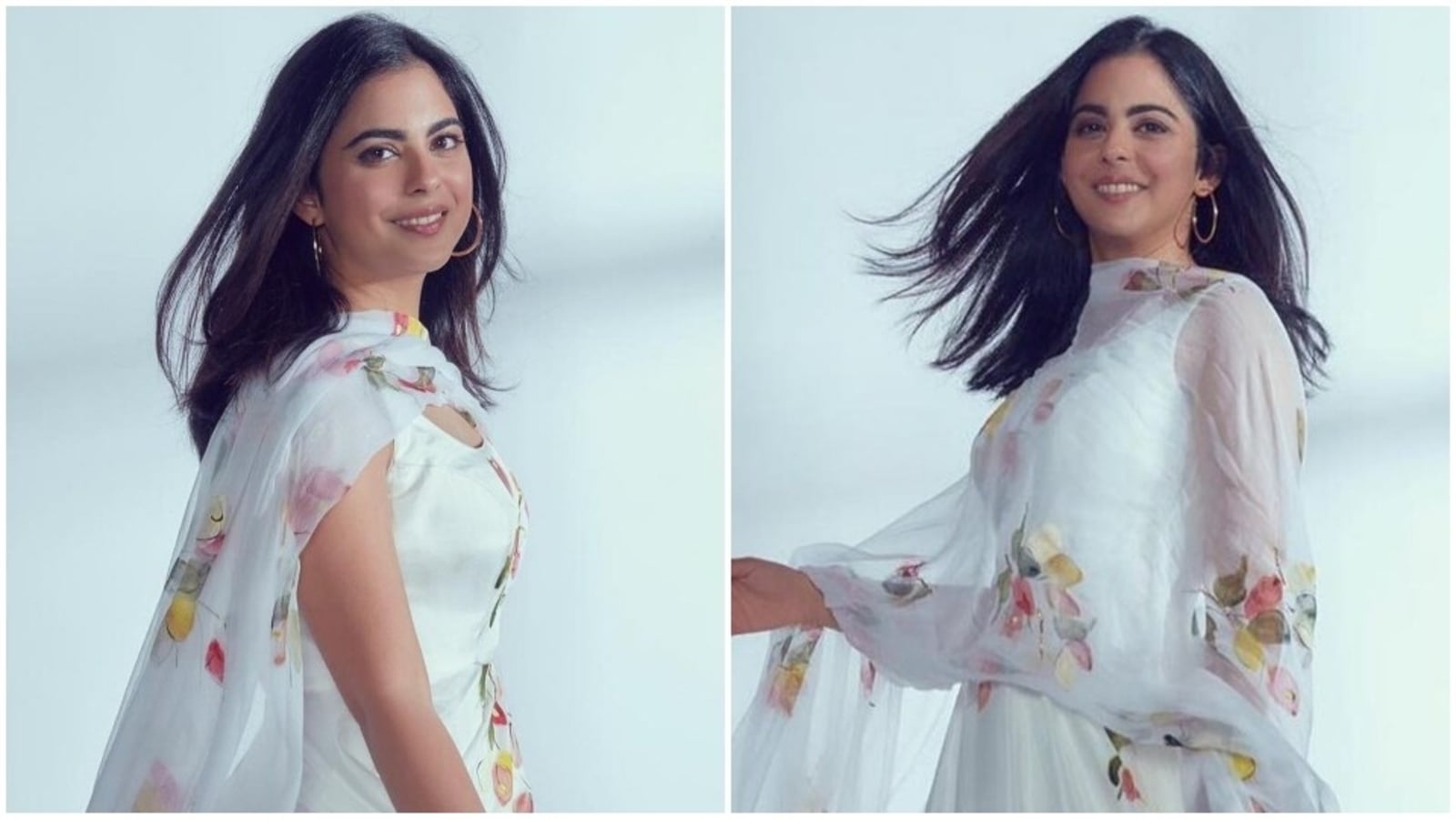 Nita Ambani Saxy - Isha Ambani is elegance personified in hand-painted floral anarkali worth  â‚¹26k: All pics inside | Fashion Trends - Hindustan Times