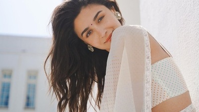Ever since she started promoting her upcoming film, Gangubai Kathiawadi, Bollywood hottie Alia Bhatt has been having a fashion moment with sheer white sarees and this Tuesday is no different as she flooded the internet with sultry pictures from her latest photoshoot in a see-through white saree that instantly made fans go weak in the knees. (Instagram/aliaabhatt) Ever since she started promoting her upcoming film, Gangubai Kathiawadi, Bollywood hottie Alia Bhatt has been having a fashion moment with sheer white sarees and this Tuesday is no different as she flooded the internet with sultry pictures from her latest photoshoot in a see-through white saree that instantly made fans go weak in the knees. (Instagram/aliaabhatt)