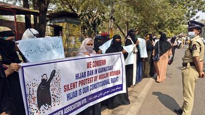 The principal of Vikas Public School at Yerragondapalem town, M Koti Reddy, stopped Muslim girls entering the school wearing burqa and hijab, stating they should attend the classes in proper uniform and not in the traditional dress. (ANI File)