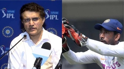 Sourav Ganguly; Wriddhiman Saha