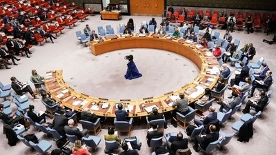 United Nations Security Council meets after Russia recognized two breakaway regions in eastern Ukraine as independent entities, in New York City, U.S. February 21, 2022.  REUTERS/Carlo Allegri (REUTERS)