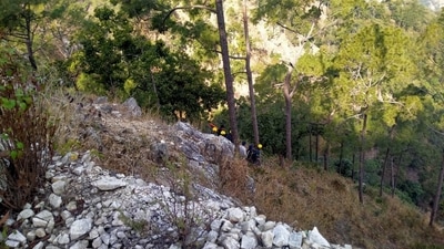 Police have arrived at the spot of the accident. (ANI) Police have arrived at the spot of the accident. (ANI)