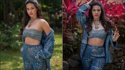Taking to her social media handle earlier, Amyra had shared a slew of pictures from a photoshoot where she was styled by celebrity fashion stylist and designer Malvika Tater and served a mesmerizing look to raise the hotness quotient.&nbsp; (Instagram/amyradastur93)