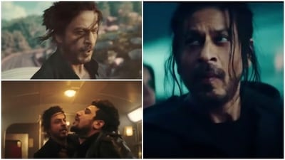 Shah Rukh Khan in stills from the video. Shah Rukh Khan in stills from the video.