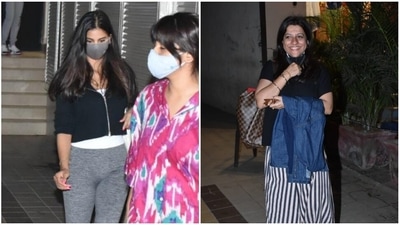 Suhana Khan and Zoya Akhtar in Mumbai's Khar. Suhana Khan and Zoya Akhtar in Mumbai's Khar.