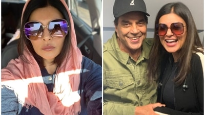 Sushmita Sen got showered with love by Dharmendra. Sushmita Sen got showered with love by Dharmendra.