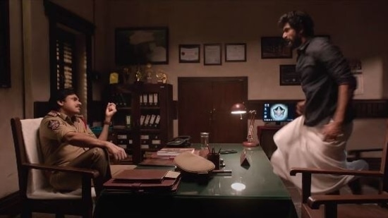 Pawan Kalyan and Rana Daggubati in Bheemla Nayak trailer.