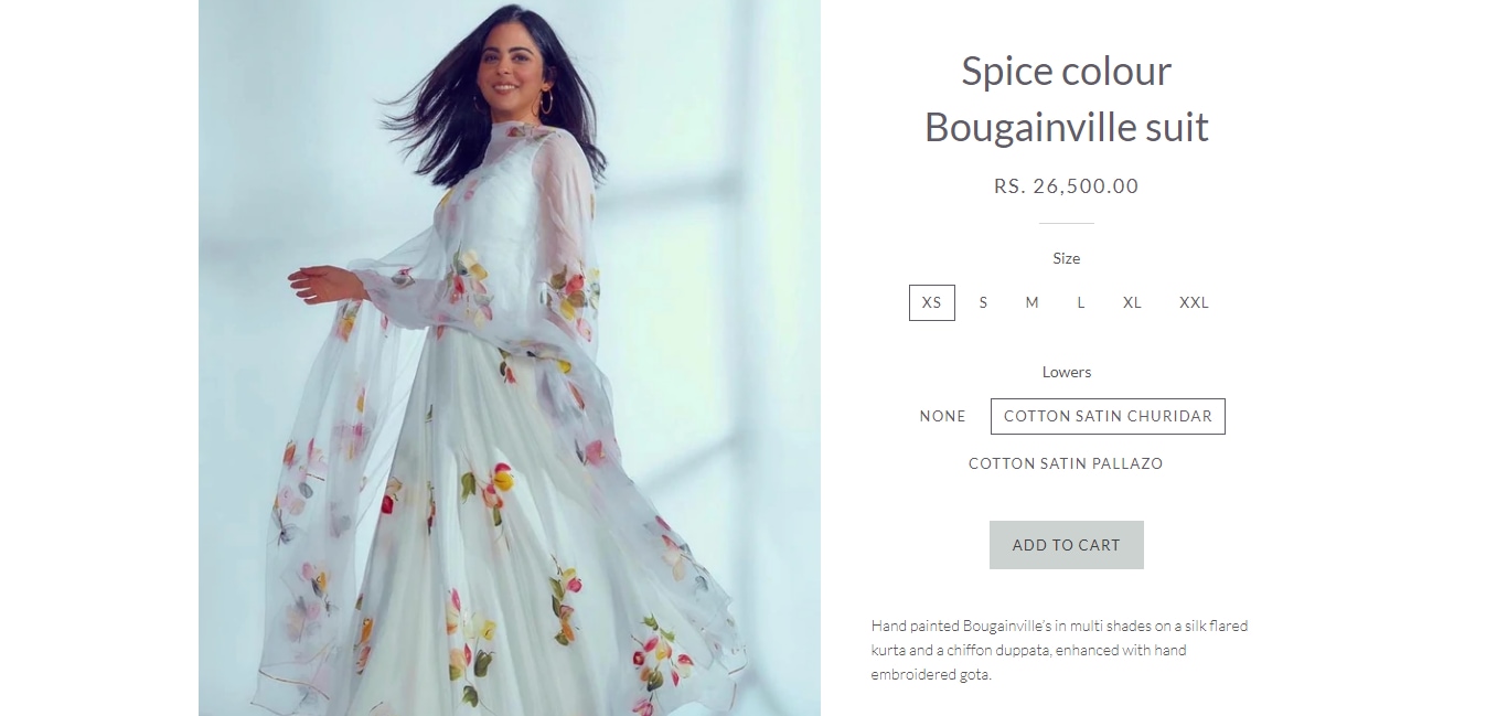 The Spice colour Bougainville Suit. (picchika.in)