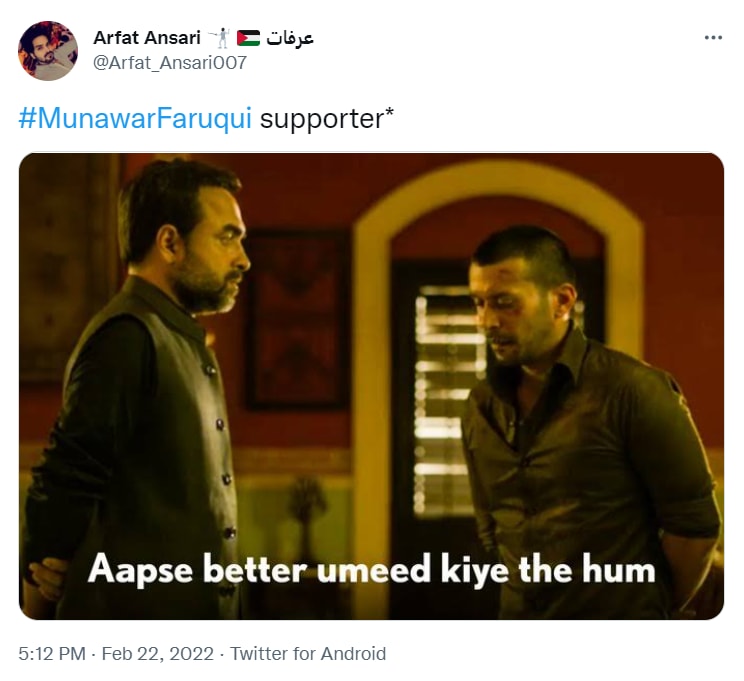 Munawar Farooqi has been frequently criticizing Kangana Ranaut on Twitter.