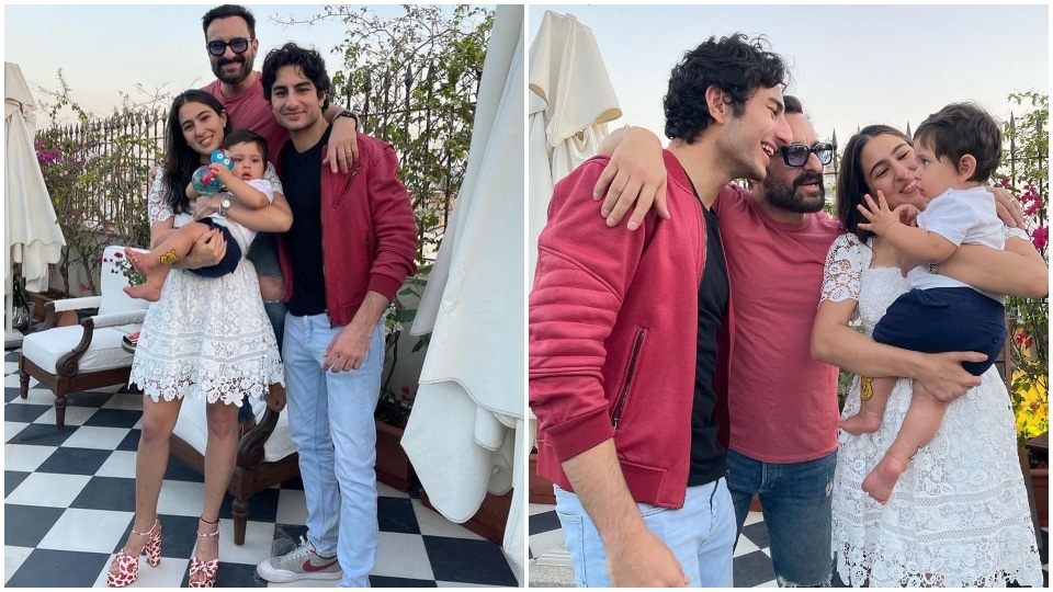 Sara Ali Khan with Saif Ali Khan, Jeh and Ibrahim Sara Ali Khan with Saif Ali Khan, Jeh and Ibrahim