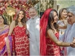 Actor-filmmaker Farhan Akhtar tied the knot with his girlfriend Shibani Dandekar this Saturday in the presence of their close friends and family members. Moreover, snippets from their intimate wedding ceremony went viral on social media. Now, to Farhan and Shibani's fans' utter delight, the couple has shared official photos from their dreamy ceremony, and they are all about love.(Instagram/@faroutakhtar, @shibanidandekar)