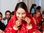 Sheetal Thakur at her chooda ceremony ahead of wedding with Vikrant Massey. Sheetal Thakur at her chooda ceremony ahead of wedding with Vikrant Massey.