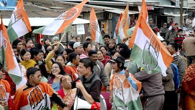 The Congress emerged as the single-largest party in 2017. (PTI) The Congress emerged as the single-largest party in 2017. (PTI)