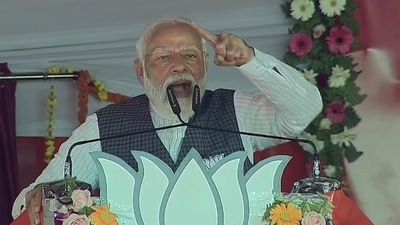 Prime Minister Narendra Modi addresses a poll rally in Kaushambi in poll-bound Uttar Pradesh (Twitter/BJP) Prime Minister Narendra Modi addresses a poll rally in Kaushambi in poll-bound Uttar Pradesh (Twitter/BJP)
