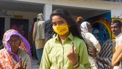Assembly Elections in Uttar Pradesh are being held in seven phases. Voting for the remaining three phases will take place on February 27, March 3, and 7. (PTI)