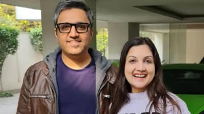 BharatPe co-founder Ashneer Grover, along with wife and company's controller, Madhuri Jain.