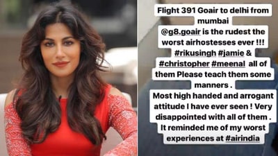 Chitrangda Singh slams airline company. Chitrangda Singh slams airline company.
