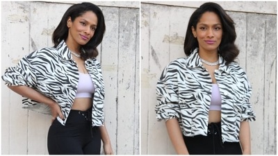 Neena Gupta's daughter Masaba Gupta is a multi-hyphenate icon that never fails to impress us. The 33-year-old star has proved herself as a creative and funky fashion designer, actor, and even a sartorial icon with her several photoshoots and glamorous appearances in Mumbai. Therefore, it won't be too far-fetched to say that there is nothing that Masaba cannot do. Her latest appearance in the bay is also proof of the same. (HT Photo/Varinder Chawla) Neena Gupta's daughter Masaba Gupta is a multi-hyphenate icon that never fails to impress us. The 33-year-old star has proved herself as a creative and funky fashion designer, actor, and even a sartorial icon with her several photoshoots and glamorous appearances in Mumbai. Therefore, it won't be too far-fetched to say that there is nothing that Masaba cannot do. Her latest appearance in the bay is also proof of the same. (HT Photo/Varinder Chawla)