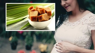 Craving for something sweet during pregnancy but looking for a healthy alternative? Consuming jaggery in moderation is beneficial for expecting mothers. From managing hormonal imbalances, boosting your immune system to reducing inflammation and pain, here's a look at some of the benefits of jaggery, as explained by Rupali Mathur, Executive Nutritionist, Cloudnine Group Hospitals, New Delhi, Punjabi Bagh, Delhi. Craving for something sweet during pregnancy but looking for a healthy alternative? Consuming jaggery in moderation is beneficial for expecting mothers. From managing hormonal imbalances, boosting your immune system to reducing inflammation and pain, here's a look at some of the benefits of jaggery, as explained by Rupali Mathur, Executive Nutritionist, Cloudnine Group Hospitals, New Delhi, Punjabi Bagh, Delhi.