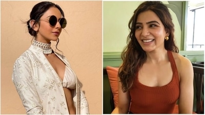 Rakul Preet Singh's all-white bralette and lehenga set makes Samantha Ruth Prabhu swoon: Check out pics Rakul Preet Singh's all-white bralette and lehenga set makes Samantha Ruth Prabhu swoon: Check out pics