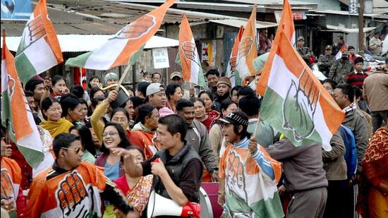 The Congress emerged as the single-largest party in 2017. (PTI)