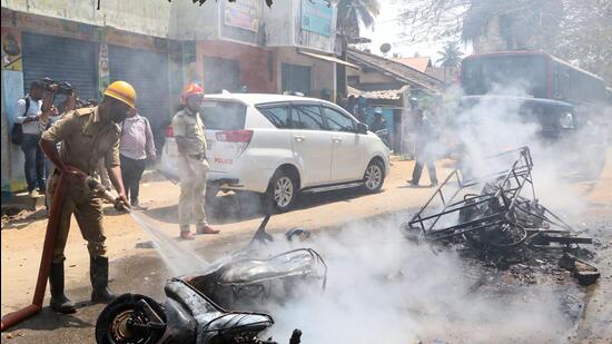 The killing sparked off communal unrest from Sunday night itself with mobs going on a rampage across several neighbourhoods soon after the news of the attack spread via social media platforms and other mediums. (AFP)