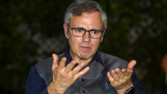 JKNC vice president and former Jammu and Kashmir chief minister Omar Abdullah.(PTI) JKNC vice president and former Jammu and Kashmir chief minister Omar Abdullah.(PTI)