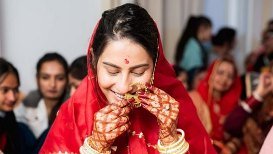 Sheetal Thakur at her chooda ceremony ahead of wedding with Vikrant Massey.