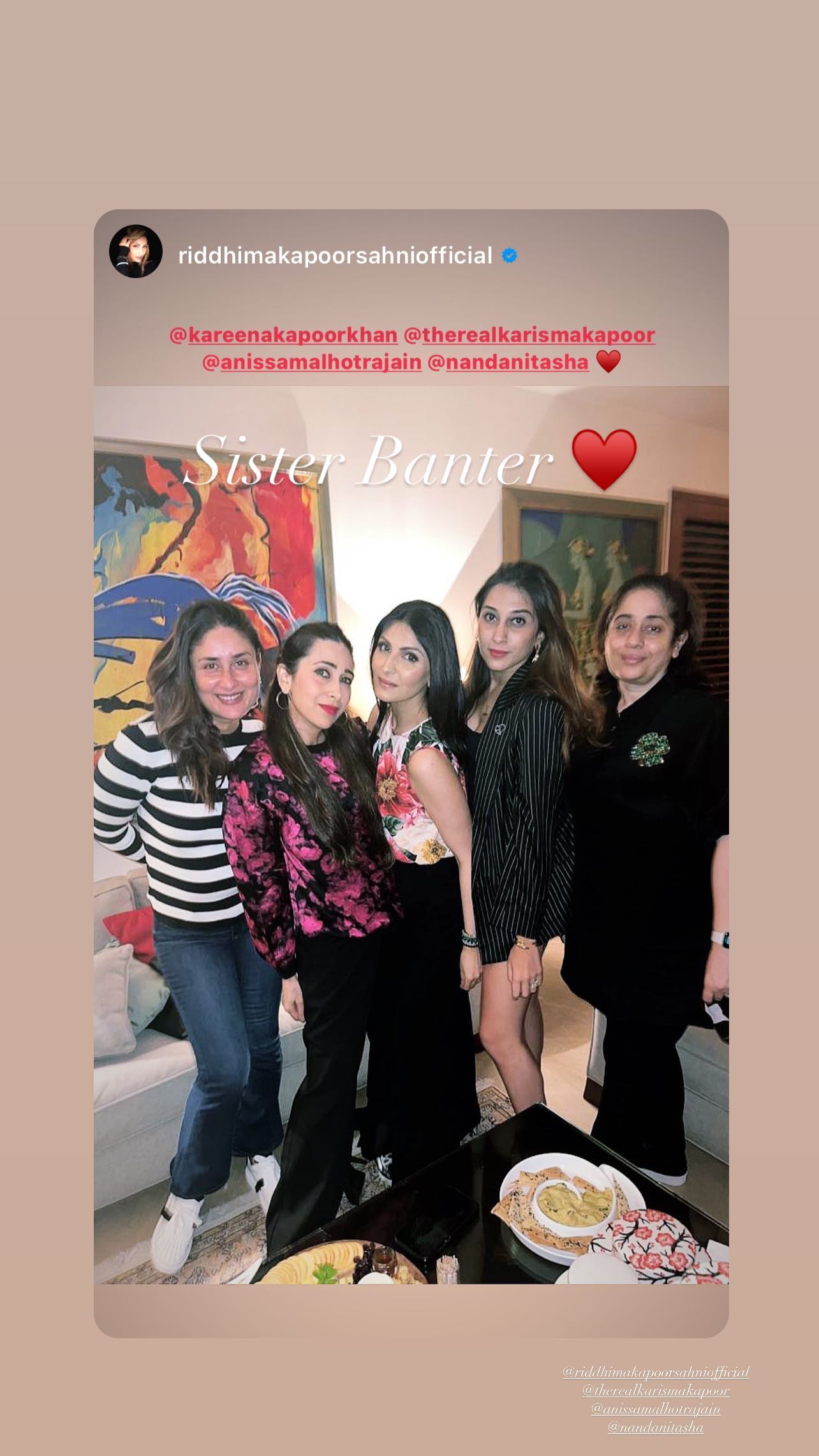 Kareena Kapoor with her sisters. Kareena Kapoor with her sisters.