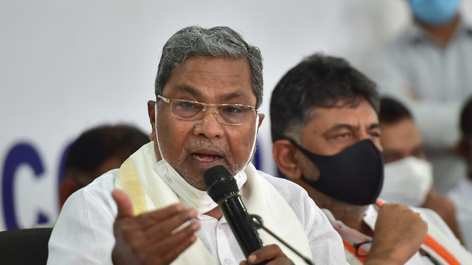 Leader of Opposition and former chief minister Siddaramaiah sparked controversy to hijab row by saying that even Hindu girls and seers cover their heads. (PTI image)