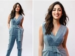 Yami Gautam is making headlines for her spectacular performance in her recent release A Thursday. Yami's wardrobe choice for the film's promotions made heads turn. She recently blessed our feeds with stunning photos of herself in a monochrome jumpsuit featuring a belt.(Instagram/@yamigautam)