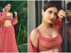 Looking for something traditional but modern to wear to an upcoming wedding function? Actor Fatima Sana Shaikh has got your back. The Dangal actor merged traditional and contemporary fashion and donned this beautiful chiffon ruched skirt and embroidered blouse set.(Instagram/@fatimasanashaikh)